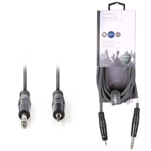 NEDIS COTH23205GY30 Cable de audio estéreo 6.35 mm Macho - 3.5 mm Macho 3.0m Gris