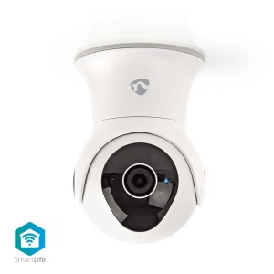 NEDIS WIFICO20CWT WiFi Cámara IP inteligente Pan / Tilt Full HD 1080p Impermeable al aire libre