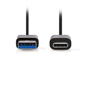 NEDIS CCGP61600BK10 Cable USB 3.0 Tipo-C Macho - A Macho 1.0m Negro