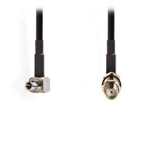 NEDIS CSGP02125BK02 SMA Adapter Cable SMA Female-TS9 Male 0.20m Black