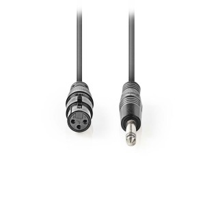 NEDIS COTG15120GY100 Cavo audio XLR sbilanciato XLR 3 pin femmina - 6.35 mm maschio 10 metri