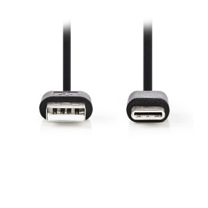 NEDIS CCGP60600BK20 USB 2.0 Cable Type-C Male - A Male 2.0m Black