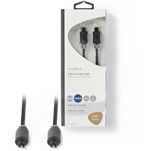 NEDIS CABW25000AT30 Optisches Audiokabel TosLink Stecker - TosLink Stecker 3.0 m Anthra