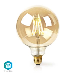 NEDIS WIFILF10GDG125 WiFi Smart LED Filament Bulb E27 125 mm 5W 500 lm