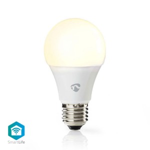 NEDIS WIFILW11WTE27 WiFi Smart LED Glühbirne Warmweiß E27