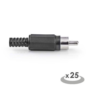 NEDIS CAVC24905BK Conector RCA RCA Macho