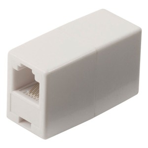 NEDIS TCGP90920WT Accoppiatore per telecomunicazioni RJ11 femmina-RJ11 femmina bianco