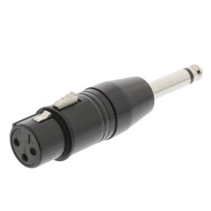 NEDIS COTP15940BK Adattatore XLR Mono XLR 3-pin Femmina - 6.35 mm Maschio Nero