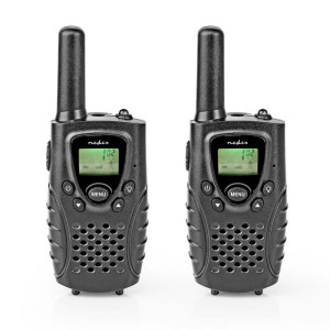 NEDIS WLTK0800BK Walkie-Talkie Gamma 8 km 8 Canali VOX 2 Pezzi Nero