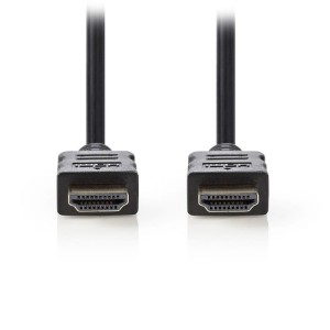 NEDIS CVGT34000BK05 High Speed ​​​​HDMI-Kabel mit Ethernet-HDMI-Anschluss - HDMI Co 0,5 Meter