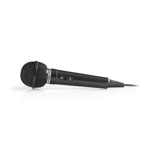 NEDIS MPWD01BK Wired Microphone -75 dB +/- 3dB Sensitivity 80 Hz - 12 kHz 5.0m