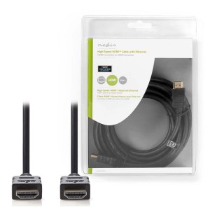 NEDIS CVGB34000BK50 Cable HDMI de alta velocidad con conector Ethernet HDMI - HDMI Co 5 metros