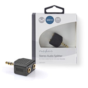 NEDIS CABW22945AT Stereo Audio Adapter 3.5 mm Stecker - 2x 3.5 mm Buchse