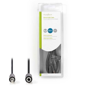 NEDIS CAGB22050BK20 Stereo Audio Cable 3.5 mm Male - 3.5 mm Female 2.0m Black