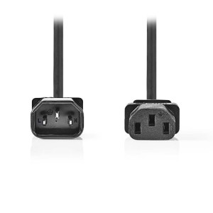NEDIS CEGP10500BK20 Power Cable IEC-320-C14 - IEC-320-C13 2.0 m Black
