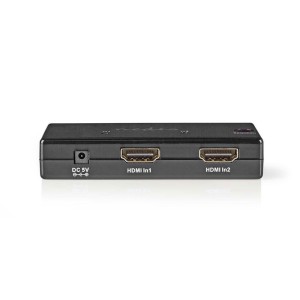 NEDIS VSWI34002BK Conmutador HDMI de 2 puertos Negro