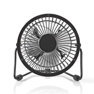 NEDIS FNDK1BK10 Metal Mini Fan 10 cm Diameter USB powered Black