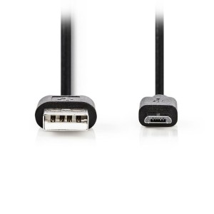 NEDIS CCGT60500BK20 Cable USB 2.0 A Macho - Micro B Macho 2.0 m Negro