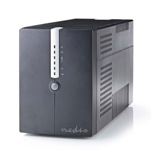 NEDIS UPSD2000VBK Uninterruptible Power Supply 2000 VA 1200 W 4 Sockets