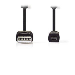 NEDIS CCGP60810BK20 Camera Data Cable USB A Male - UC-E6 8-pin Male 2.0 m Black