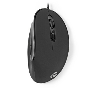 NEDIS ERGOMSWD100BK Mouse ergonomico con cavo 3200 dpi 6 pulsanti nero