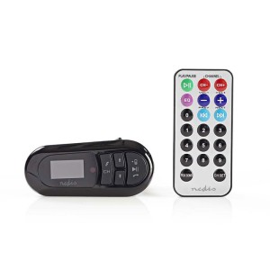NEDIS CATR100BK Car FM Transmitter Bluetooth microSD Card Slot Handsfree Calling