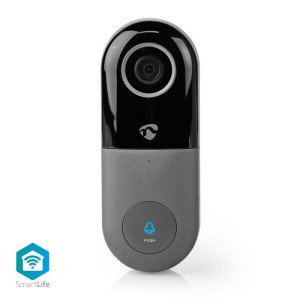 NEDIS WIFICDP10GY Wi-Fi Smart Video Doorbell App Control microSD Slot HD 720p