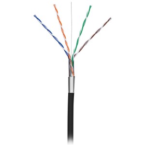 NEDIS CCBGOFTP5BK305 CAT5e F/UTP Network Cable Solid - 305 m Black