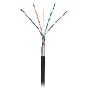 NEDIS CCBGOFTP5BK305 CAT5e F/UTP Cable de red Sólido - 305 m Negro