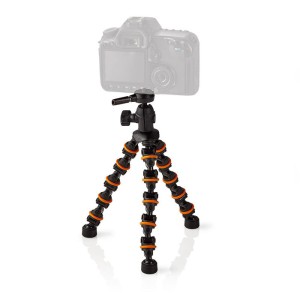 NEDIS GPOD3200BK Mini Tripod Max 1 kg 26.0 cm Flexible Black / Orange