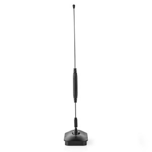 NEDIS ANIR0502BK Antena HDTV interior 0 - 5 km Ganancia 5 - 7dB FM / VHF / UHF Negro