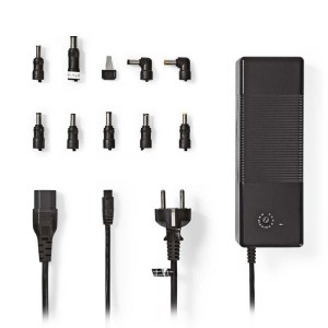 Adaptador para portátil NEDIS NBARU150WBK Universal 9 puntas y salida USB 150 W 12V-24V