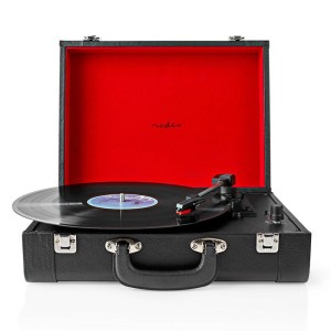 NEDIS TURN210BK Turntable 18 W Bluetooth Suitcase Black