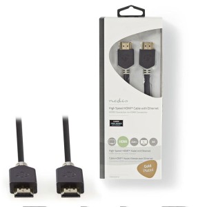 NEDIS CVBW34000AT20 Cable HDMI de alta velocidad con conector Ethernet HDMI-HDMI Conn 2 metros