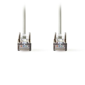 NEDIS CCGP85121GY015 Cat 5e SF/UTP Network Cable RJ45 Male - RJ45 Male 0.15 m Gr