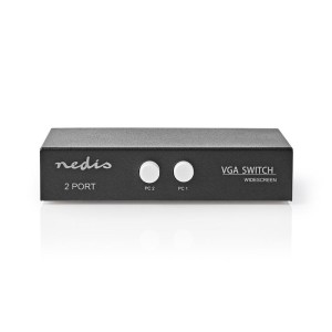 NEDIS CSWI5902BK 2-Port VGA Switch Black