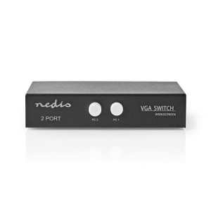 NEDIS CSWI5902BK Switch VGA a 2 porte nero