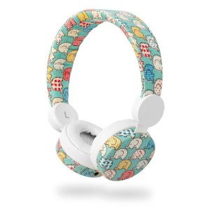 NEDIS HPWD4100WT Kabelgebundener Kopfhörer 1.2 m Rundkabel On-Ear Elephant White