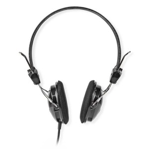NEDIS HPWD1103BK Auriculares supraaurales con cable 1.10 m Negro