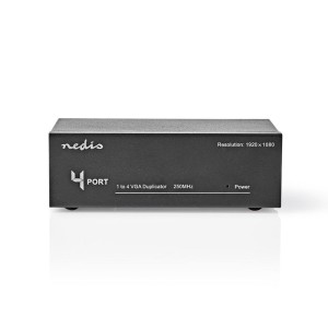 NEDIS CSPL5904BK Divisor VGA de 4 puertos negro