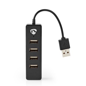 NEDIS UHUBU2420BK USB-Hub 4-Port USB 2.0 Schwarz