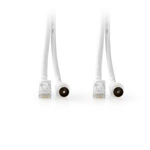 NEDIS CSGP4500WT50 Coax/CAT6 Combination Cable With Connectors 5.0 m