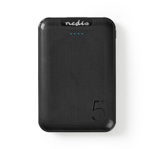 NEDIS UPBK5002BK Powerbank 5000 mAh 2 USB-A Outputs 1.0 A Micro USB Input Black