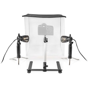 NEDIS SKT010WT Kit studio fotografico LED 40 x 40 cm 6500 K pieghevole