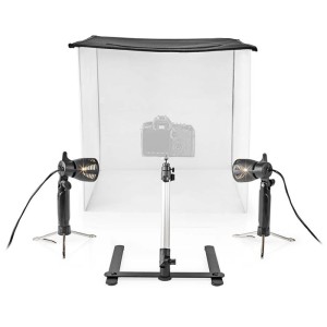 NEDIS SKT012WT LED-Fotostudio-Kit 60 x 60 cm 6500K faltbar