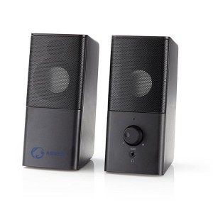 Altavoces para juegos NEDIS GSPR10020BK 2.0 Conector de 3.5 mm alimentado por USB 18 W