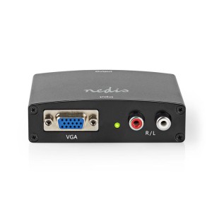 NEDIS VCON3454AT Convertidor de VGA a HDMI de 1 vía - Entrada VGA + 2x RCA (L / R) Salida HDMI