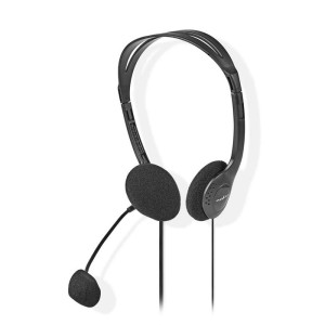 NEDIS CHST100BK PC-Headset On-Ear 2x 3.5 mm Anschlüsse 2.0 m Schwarz