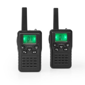 NEDIS WLTK1010BK Walkie-Talkie Reichweite 10 km 8 Kanäle VOX Ladestation 2 Stück