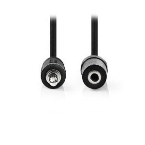 NEDIS CAGT22050BK50 Stereo Audio Cable 3.5 mm Male 3.5 mm Female 5.0 m Black